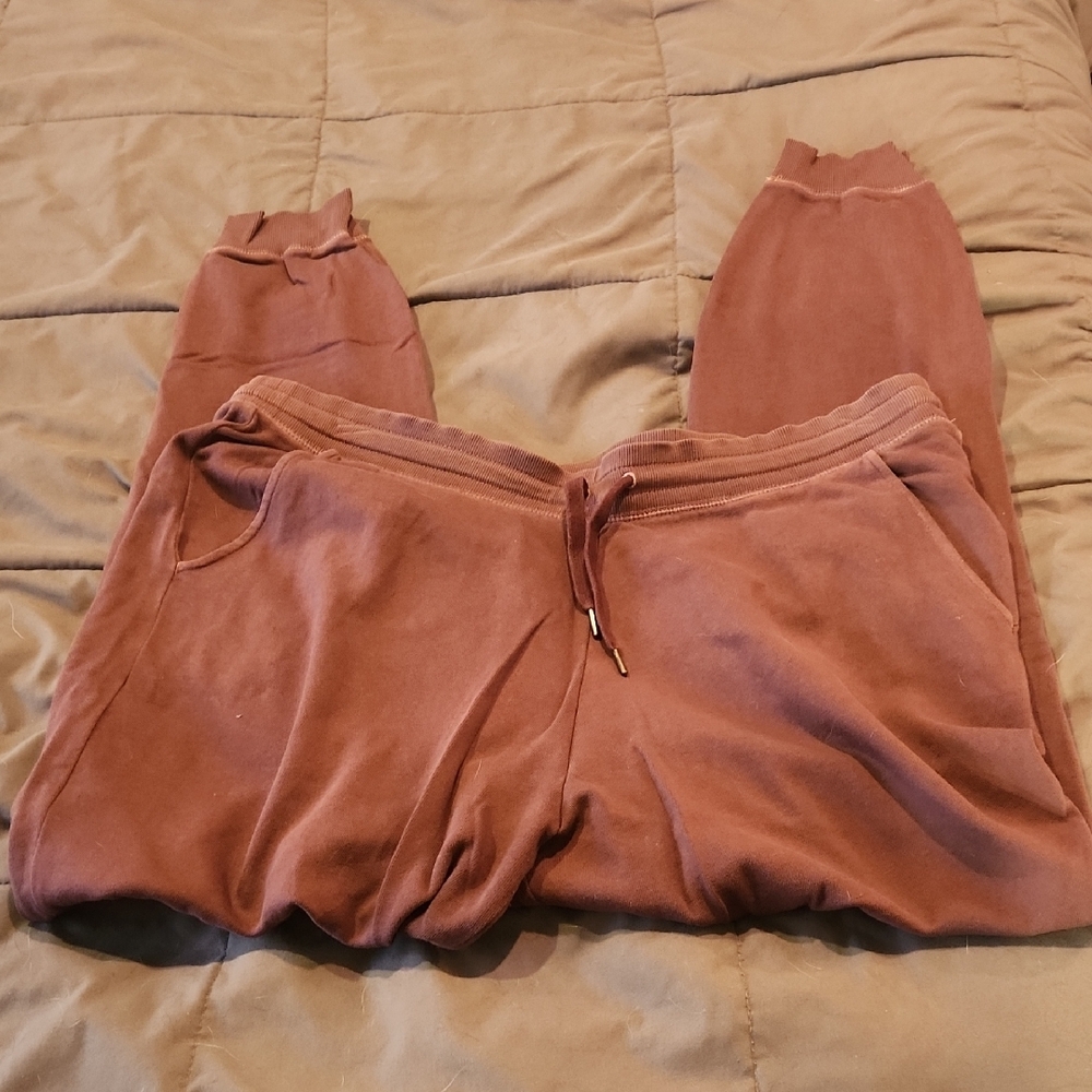 Old Navy Red Track Pants Relaxed Fit Elastic Waistband